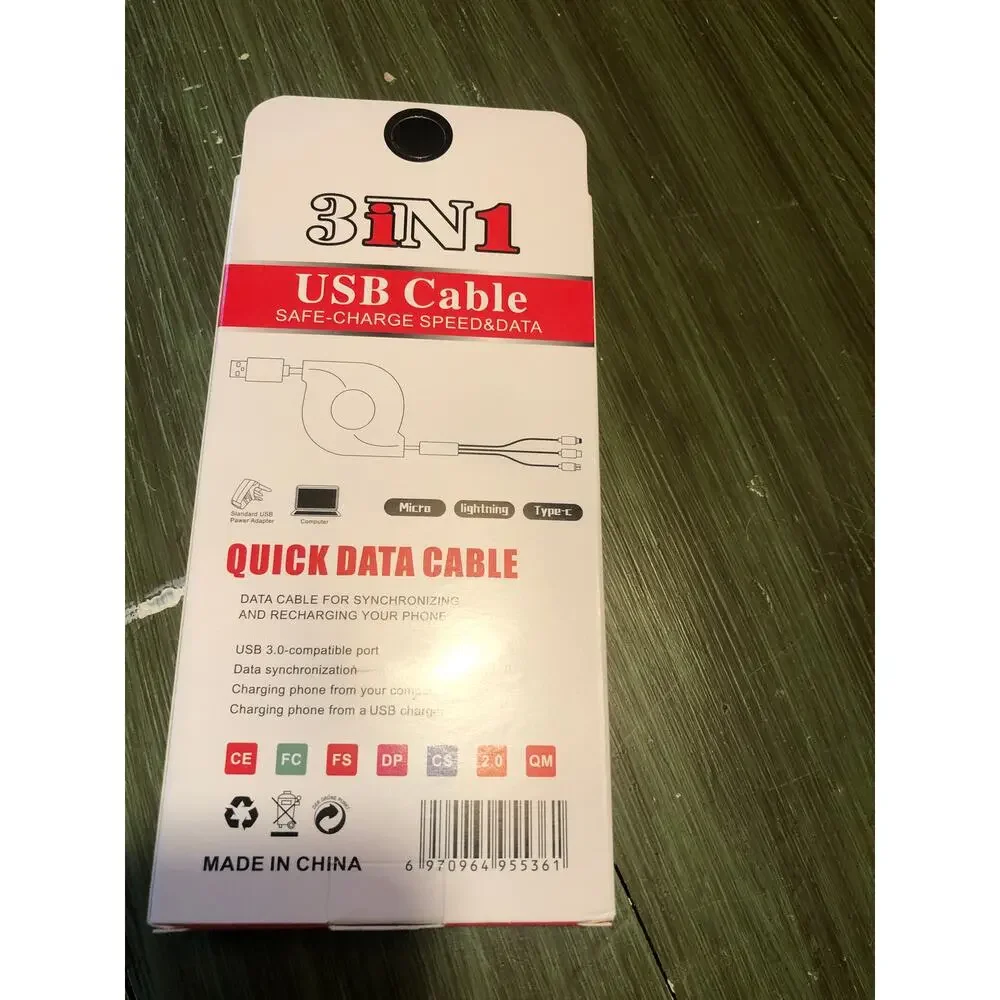 Unbranded NEW 3-in-1 USB Charging Cable